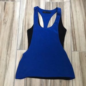 Two tone cut out cobalt top